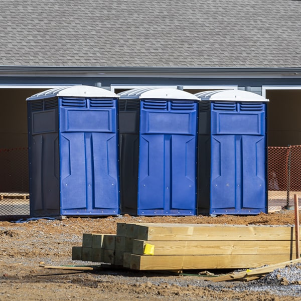 can i customize the exterior of the porta potties with my event logo or branding in Robinson Creek